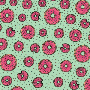 Donuts Foodie Xbox 360 (Includes HDD) Skin